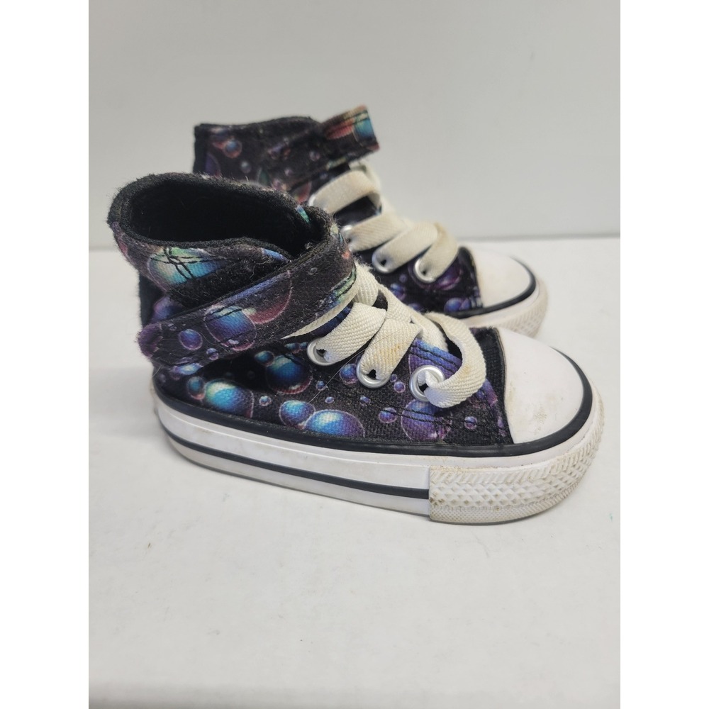 Converse Chuck Taylor All Star Infant Size 2 Bubble Print High Top Sneakers